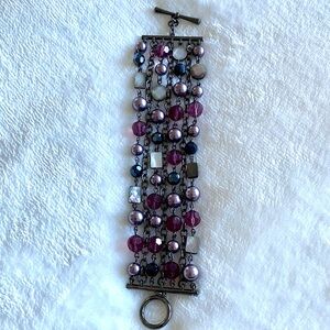 Lia Sophia Jazz Berry Beaded Bracelet